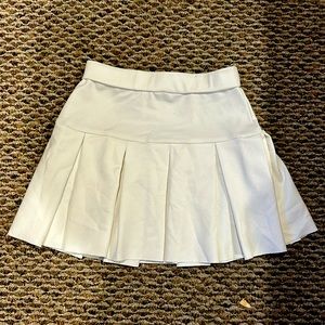 White Pleated Skirt